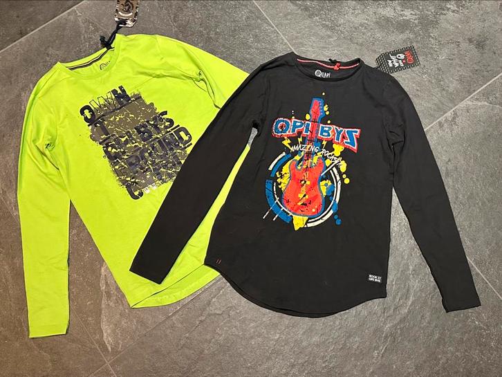 NIEUW set 2 shirts mt 147/152 quapi (€60) b1, Kinderen en Baby's, Kinderkleding | Maat 146, Nieuw, Jongen, Shirt of Longsleeve
