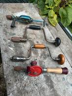 4 handboren handboor antiek gereedschap, Ophalen
