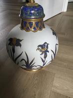 Biscuit Lampenvoet met Bloemmotief, Ophalen of Verzenden