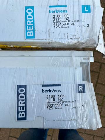 Berkvens Berdo RZ alum. deurkozijnen L+R, reinwit - nieuw! beschikbaar voor biedingen