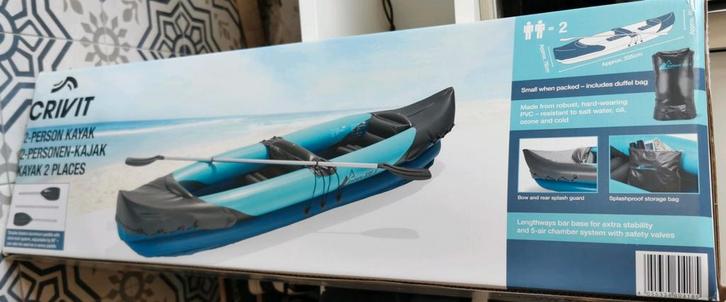 Opblaasbare Kajak 2 Personen - Kayak Nieuw!, Watersport en Boten, Kano's, Nieuw, Kajak, Twee personen, Ophalen