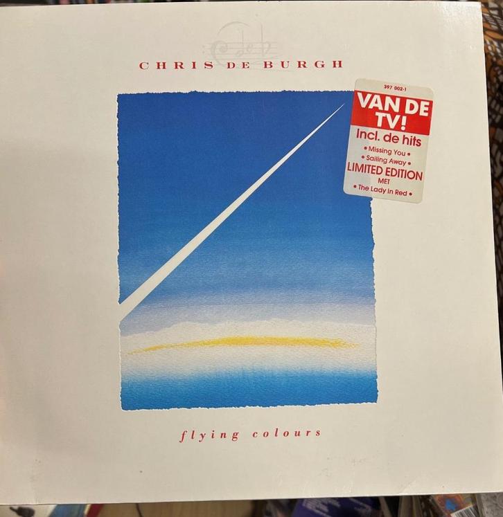 Chris de Burgh: Flying Colours (lp), Cd's en Dvd's, Vinyl | Pop, Zo goed als nieuw, 1960 tot 1980, 12 inch, Ophalen of Verzenden