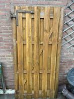 Houten Tuinpoort, Tuin en Terras, Ophalen, Gebruikt, 100 tot 150 cm, Draaipoort