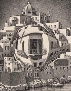 Puzzelman M.C. Escher - Balkon - 1000 stukjes  (AANBIEDING), Hobby en Vrije tijd, Denksport en Puzzels, Nieuw, Legpuzzel, 500 t/m 1500 stukjes