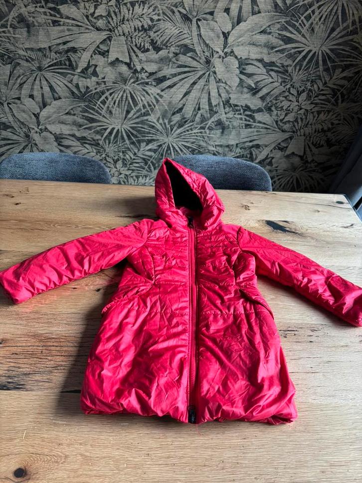 (110-)116 Vaude roze winddichte, waterproof &warme winterjas, Kinderen en Baby's, Kinderkleding | Maat 116, Zo goed als nieuw
