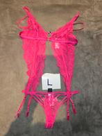 Sexy Transparante Body met String - Maat L, Verzenden