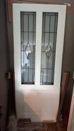 Lundia Opdek Binnendeur Glas in Lood 211x83 Links, Ophalen, 80 tot 100 cm, Binnendeur, Nieuw