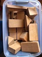 Grote houten blokken gymblokken 70 stuks, Overige typen, Zo goed als nieuw, Ophalen