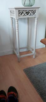 Bijzettafeltje plantentafeltje in hout goede staat, Ophalen, Gebruikt, Rechthoekig, Minder dan 55 cm