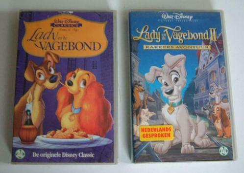 Lady en de Vagebond 2 X Winnie de Poeh 2X VHS Disney films, Cd's en Dvd's, VHS | Kinderen en Jeugd, Zo goed als nieuw, Tekenfilms en Animatie