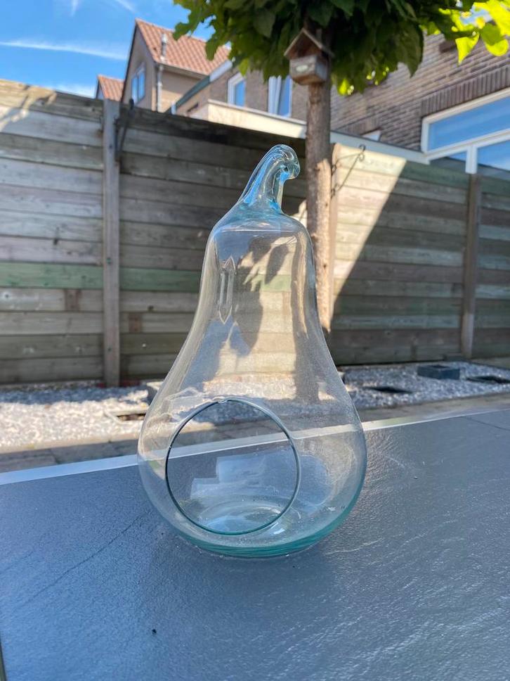 Peer vormige vaas voor terrarium, Huis en Inrichting, Woonaccessoires | Vazen, Nieuw, Minder dan 50 cm, Glas, Ophalen