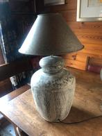 Zinken tafellamp, Ophalen of Verzenden, Zo goed als nieuw, 50 tot 75 cm