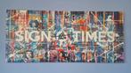 Werk aan de muur -Sign	of	the	Times-	Frank	van	Meurs., Antiek en Kunst, Ophalen