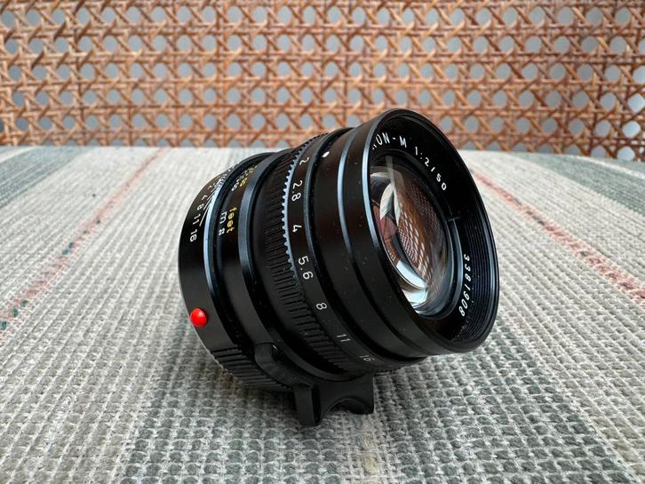 Nieuwstaat Leica M Summicron 50mm 2.0 V4 Lens Leitz 50 mm, Audio, Tv en Foto, Fotografie | Filters, Zo goed als nieuw, Ophalen of Verzenden