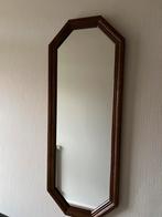 Achthoekige , ovale , spiegel met donker eiken lijst, Minder dan 100 cm, Minder dan 50 cm, Gebruikt, Ophalen