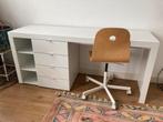 Wit Bureau met Lades, Huis en Inrichting, Ophalen, Gebruikt, Bureau