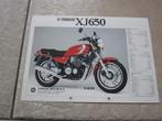 Yamaha XJ650 / XS850 brochure folder, Ophalen of Verzenden, Yamaha