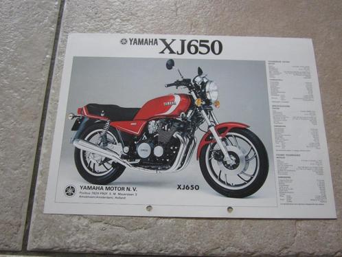 Yamaha XJ650 / XS850 brochure folder, Motoren, Handleidingen en Instructieboekjes, Yamaha, Ophalen of Verzenden