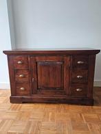 T.V Kast Dressoir, Ophalen, Gebruikt, 100 tot 150 cm, Teakhout