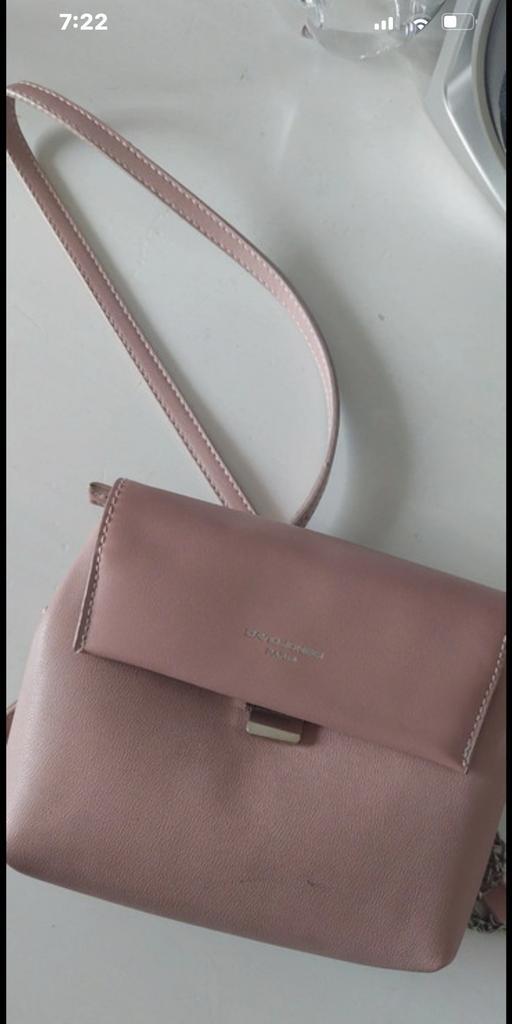 Roze David Jones Schoudertas, Sieraden, Tassen en Uiterlijk, Tassen | Damestassen, Zo goed als nieuw, Roze, Ophalen of Verzenden