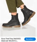 Ecco maat 40 schoenen zwart leer stevig tred tray, Ecco, Zwart, Overige typen, Ophalen of Verzenden