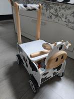 Loopkoe met houten blokken, Ophalen of Verzenden, Gebruikt, Overige typen, Met wieltjes