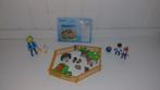 2 Playmobil sets, kinderen+kleine dieren en boerin+kip, Ophalen, Zo goed als nieuw, Complete set