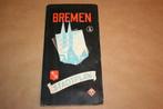 Oude stadsplattegrond van Bremen - Circa 1950 !!, Boeken, Atlassen en Landkaarten, Gelezen, Ophalen of Verzenden