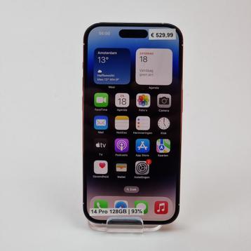 iPhone 14 Pro 128GB Silver | Accu: 93% beschikbaar voor biedingen