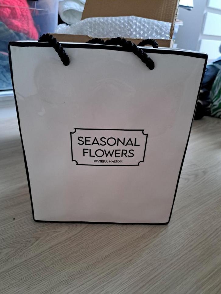 Riviera maison vaas - nieuw, Huis en Inrichting, Woonaccessoires | Vazen, Nieuw, Overige kleuren, Minder dan 50 cm, Ophalen