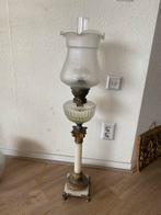 Antieke olielamp op voet, Antiek en Kunst, Ophalen