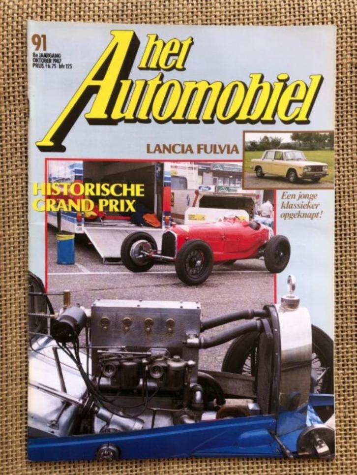 Automobiel: Lancia Fulvia, Spyker, Mercedes W113, Boeken, Auto's | Folders en Tijdschriften, Gelezen, Algemeen, Ophalen of Verzenden