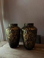 Hudson Grey Cheetah vazen (2 keer), Ophalen, Overige kleuren, Minder dan 50 cm, Glas
