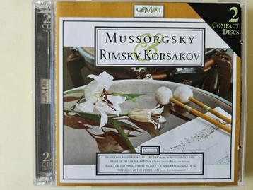 2CD Mussorgsky - Rimsky Korsakov - orkestwerken beschikbaar voor biedingen