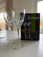 Wedgwood ‘Toscane’ Kristallen Witte Wijnglazen, Verzamelen, Glas en Borrelglaasjes, Ophalen, Zo goed als nieuw, Overige typen