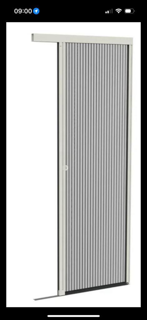 Hordeuren zwart gaas en zwarte profielen, Doe-het-zelf en Verbouw, Deuren en Horren, Nieuw, Minder dan 200 cm, Ophalen