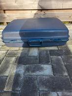 Blauwe Samsonite Reiskoffer, Gebruikt, Hard kunststof, 45 tot 55 cm, Slot