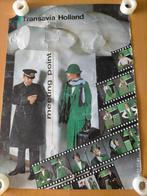 Oude gehavende poster Transavia Holland jaren 70, Verzamelen, Luchtvaart en Vliegtuigspotten, Ophalen, Gebruikt, Kaart, Foto of Prent