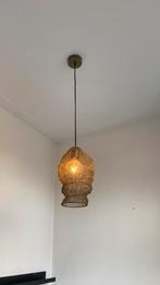 Hanglamp / goud messing / visnet, Huis en Inrichting, Lampen | Hanglampen, Ophalen, Zo goed als nieuw, Minder dan 50 cm