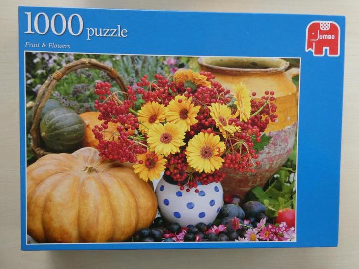Stilleven Jumbo 1000 stukjes, Hobby en Vrije tijd, Denksport en Puzzels, Gebruikt, Legpuzzel, 500 t/m 1500 stukjes, Ophalen of Verzenden