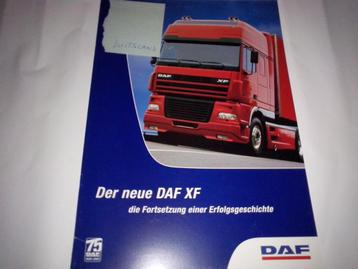 4x DAF XF Super Space Cab SSC + XF brochures/folders beschikbaar voor biedingen