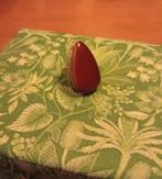 Vintage Zonnesteen Ring - Maat 8, Sieraden, Tassen en Uiterlijk, Ringen, Overige materialen, Gebruikt, Bruin, Ophalen of Verzenden