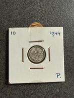 Zilveren Dubbeltje 1944 - Philadelphia, Zilver, Ophalen of Verzenden, 10 cent, Koningin Wilhelmina