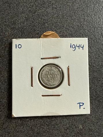 Zilveren Dubbeltje 1944 - Philadelphia beschikbaar voor biedingen