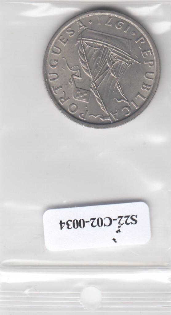 S22-C02-0034-M05 Portugal 10 escudos UNC 1971 KM600, Postzegels en Munten, Munten | Europa | Niet-Euromunten, Overige landen, Verzenden