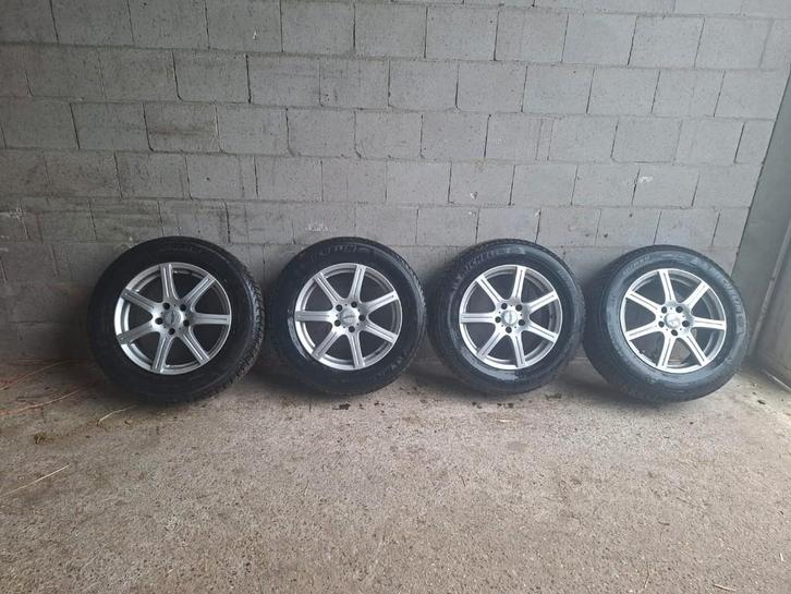 Winterbanden met velgen, Auto-onderdelen, Banden en Velgen, Banden en Velgen, Winterbanden, 17 inch, 225 mm, Personenwagen, Gebruikt