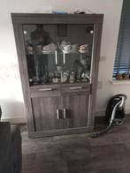 3 mnd oud vitrinekast en salontafel en een eetkamertafel, Huis en Inrichting, Ophalen, 50 tot 100 cm, Zo goed als nieuw, 150 tot 200 cm