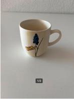 TS Koffiebeker met blauw druifje, Ophalen of Verzenden, Zo goed als nieuw, Glas, Overige stijlen