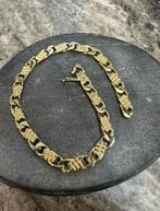 Prachtige 14k gouden massieve armband, Sieraden, Tassen en Uiterlijk, Armbanden, Ophalen of Verzenden, Zo goed als nieuw, Goud