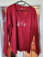 donkerrode shirt met katjes Paprika mt 5, Blauw, Paprika, Gedragen, Shirt of Top
